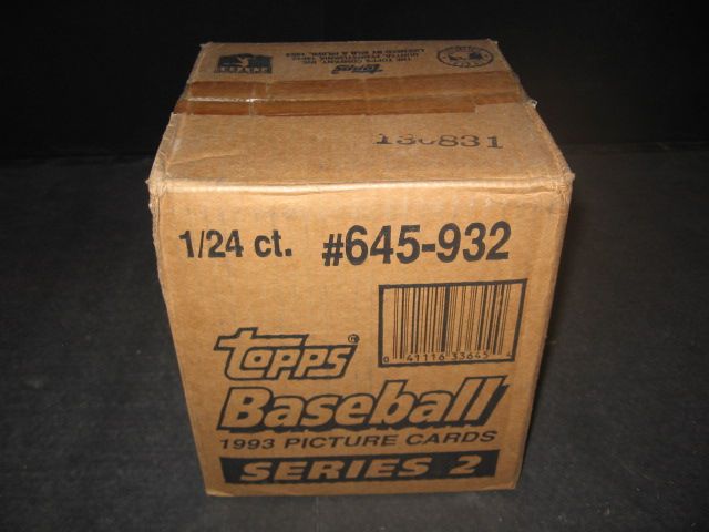 1993 Topps Baseball Series 2 Jumbo Box