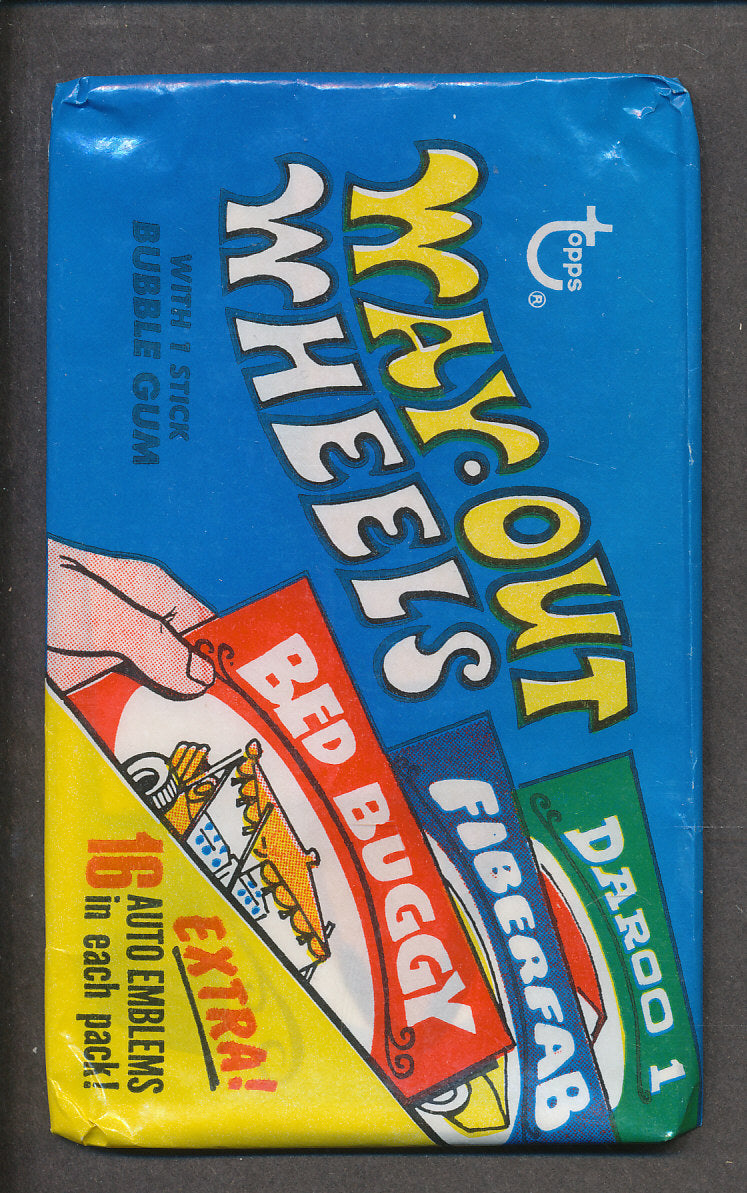 1970 Topps Way Out Wheels Unopened Wax Pack