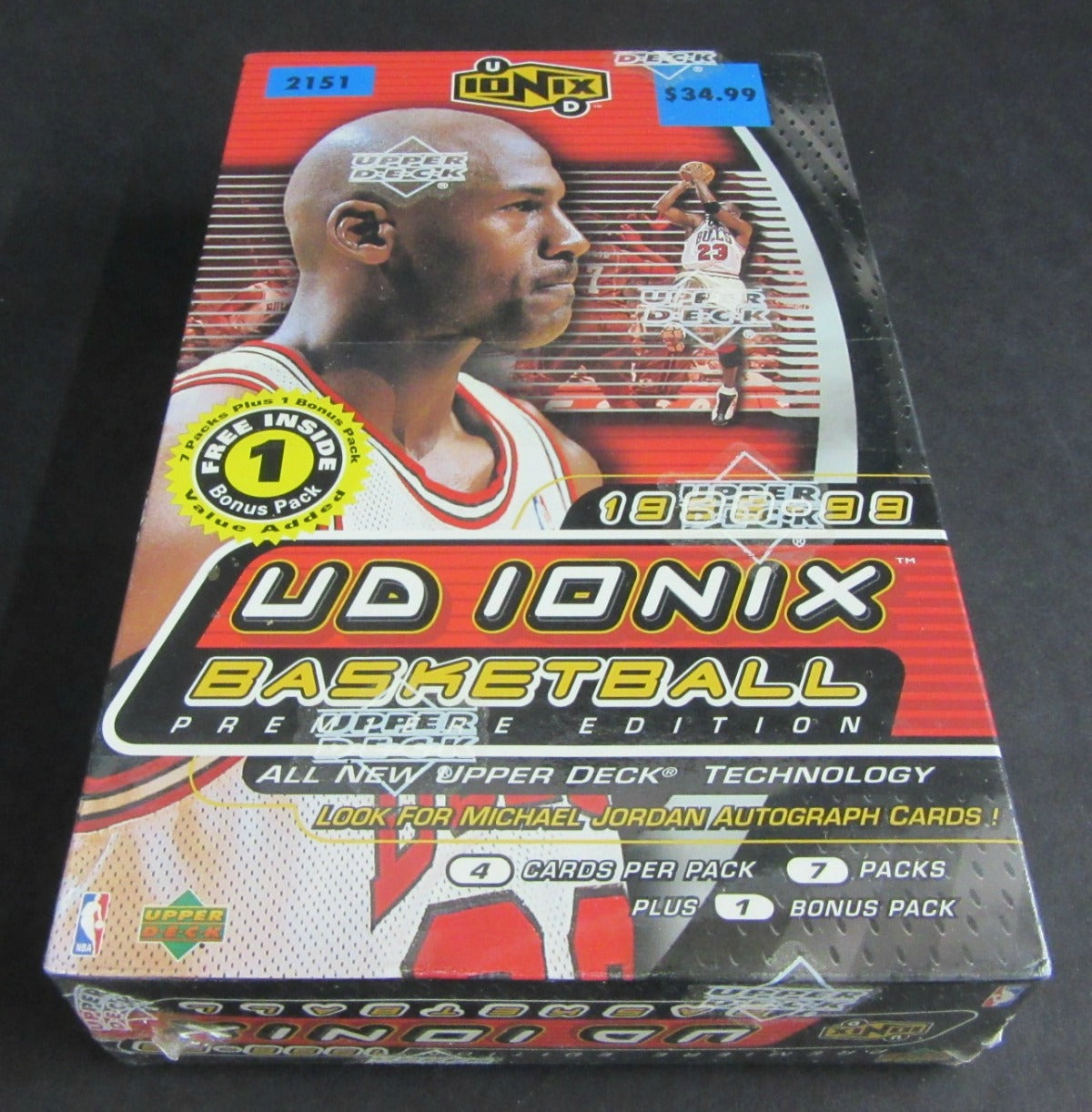 1998/99 Upper Deck Ionix Basketball Blaster Box (8/4)