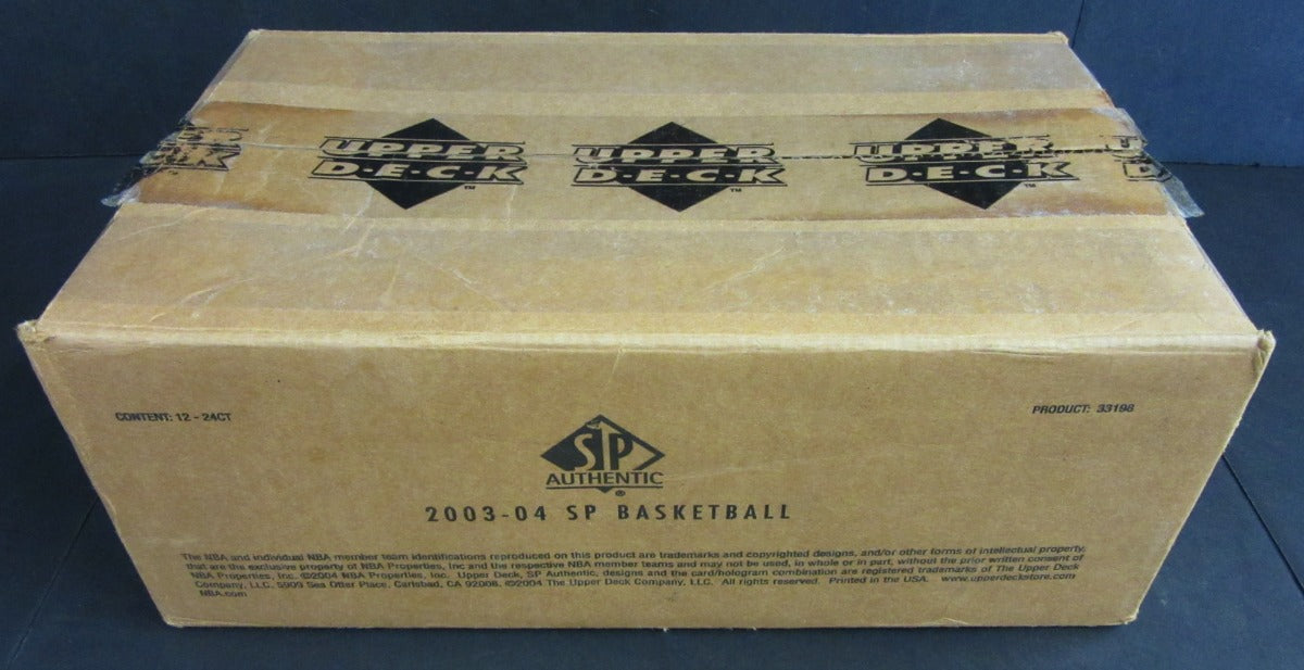 2003/04 Upper Deck SP Authentic Basketball Case (Hobby) (12 Box)