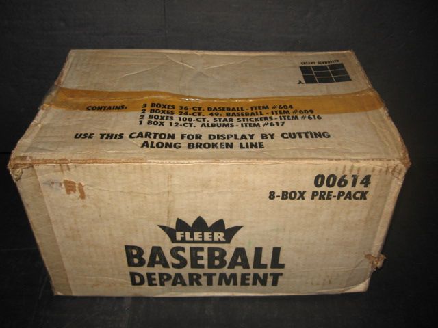 1984 Fleer Baseball Display Case (Wax/Cello/Stickers)