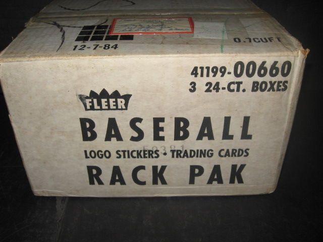 1985 Fleer Baseball Rack Pack Case (3 Box)