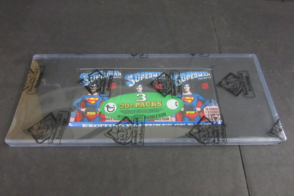 1978 Topps Superman The Movie Series 1 Unopened Wax Pack Tray (BBCE)