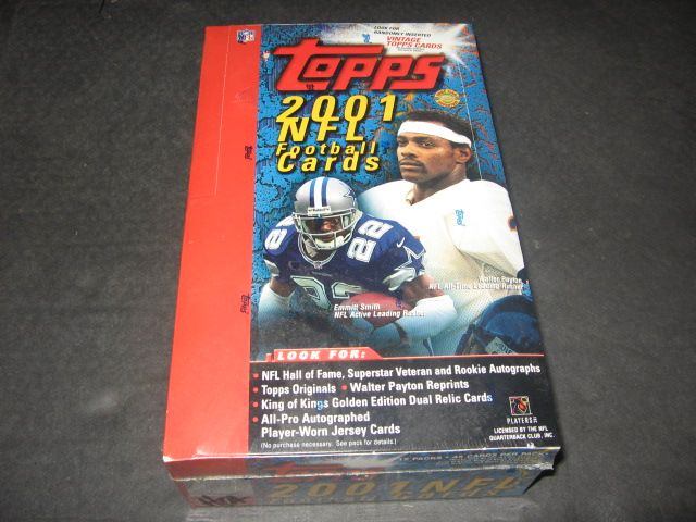 2001 Topps Football Jumbo Box (HTA)