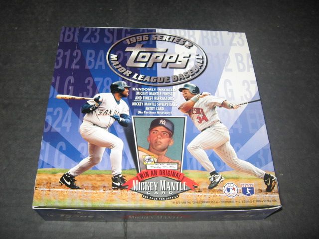 1996 Topps Baseball Series 2 Cello Box