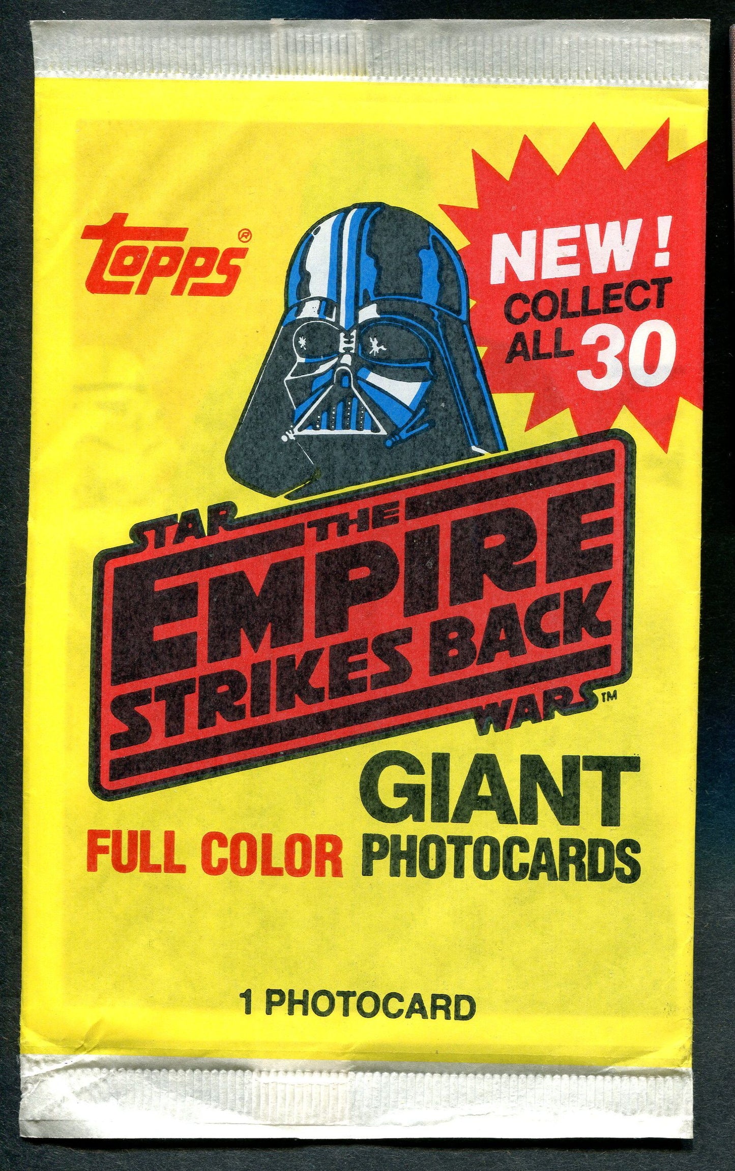 1980 Topps Empire Strikes Back Giant 5x7 Photo Unopened Pack