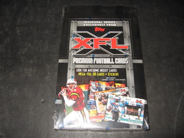 2001 Topps XFL Football Box (Retail)