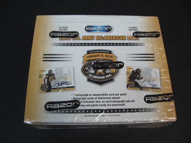 2010 Razor US Army All American Football Box (Hobby)