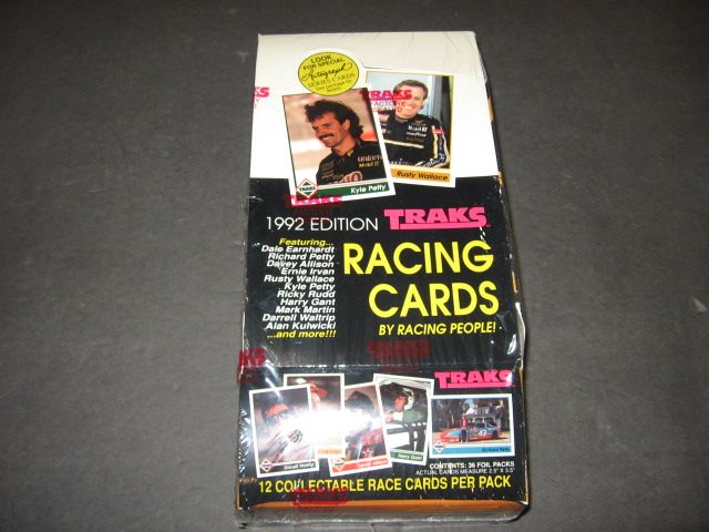 1992 Traks Racing Race Cards Box (36/12)