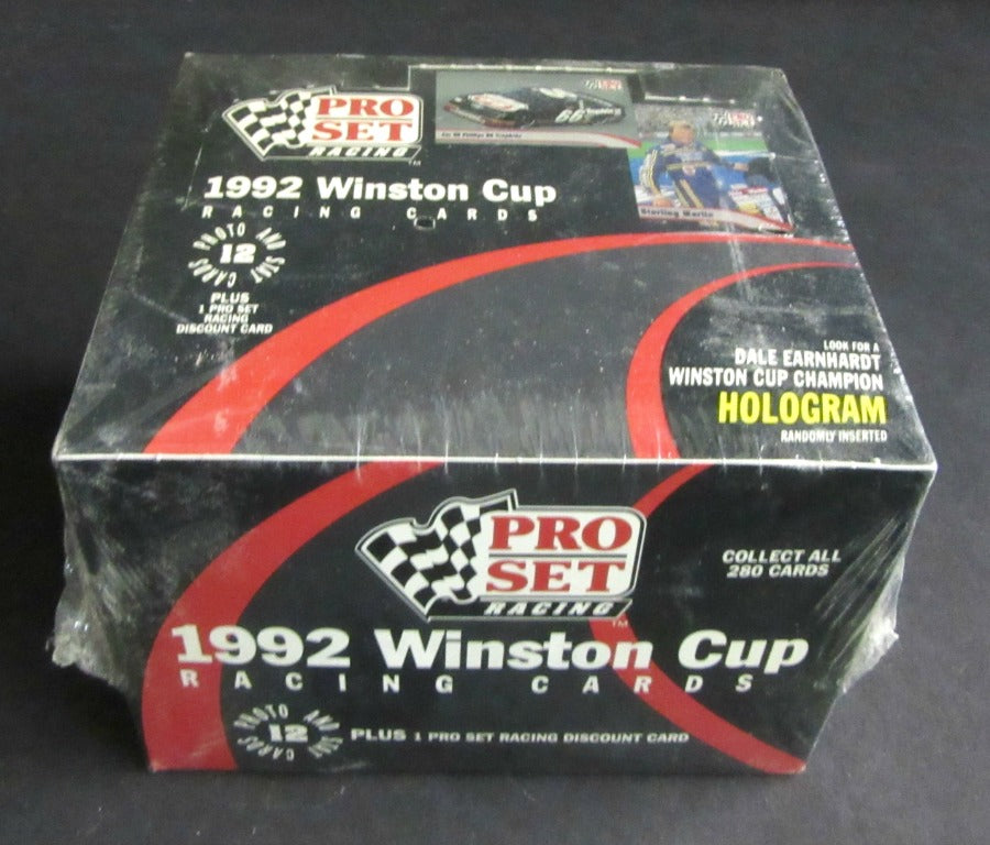 1992 Pro Set Winston Cup Racing Race Cards Box