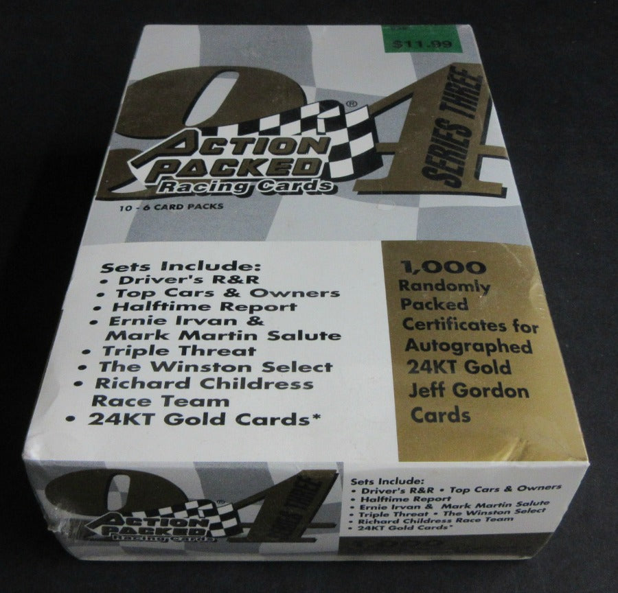 1994 Action Packed Racing Race Cards Series 3 Blaster Box (10/6)