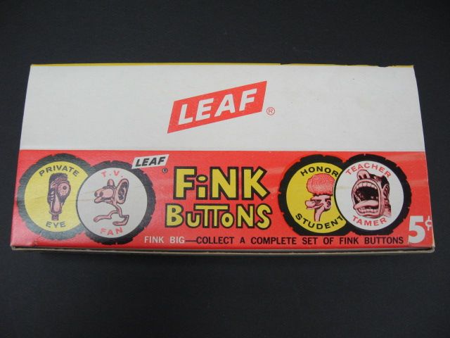 1965 Leaf Fink Buttons Unopened Wax Box