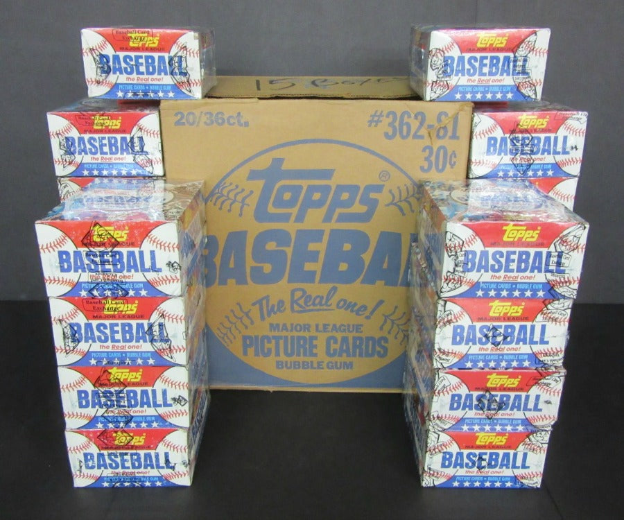 1981 Topps Baseball Unopened Wax Case (20 Box) (BBCE)