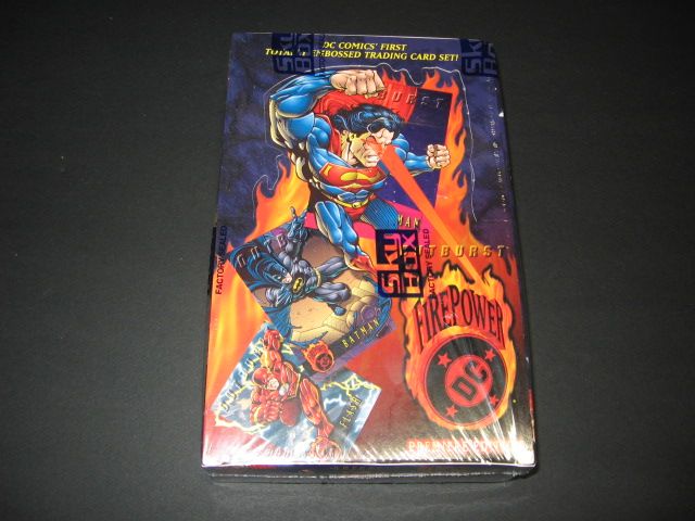 1996 Skybox Outburst DC Firepower Embossed Box