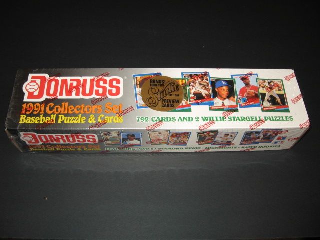 1991 Donruss Baseball Factory Set (Studio Preview)
