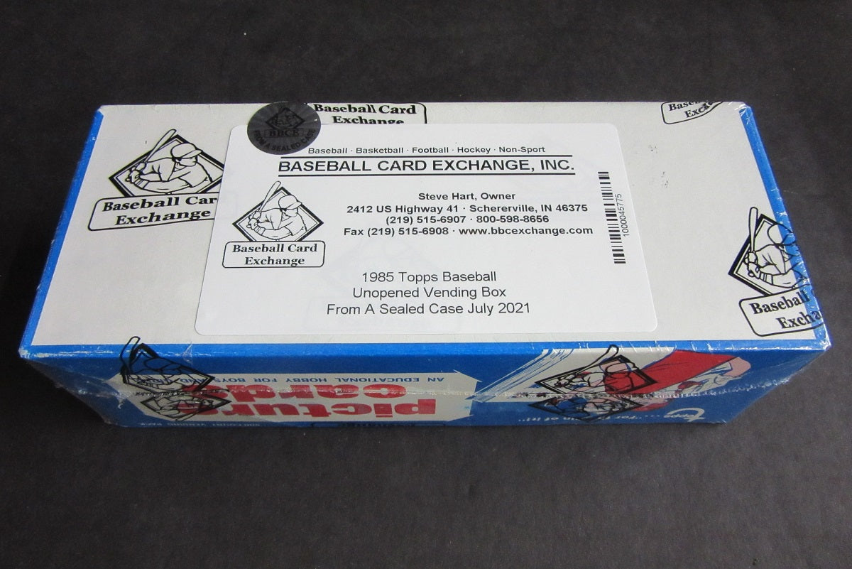 1985 Topps Baseball Unopened Vending Box (FASC)