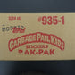 1986 Topps Garbage Pail Kids Series 4 Rack Pack Case (3/24)