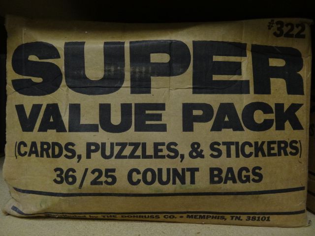 1983 Donruss Baseball Fun Bag Case (36 Bags)