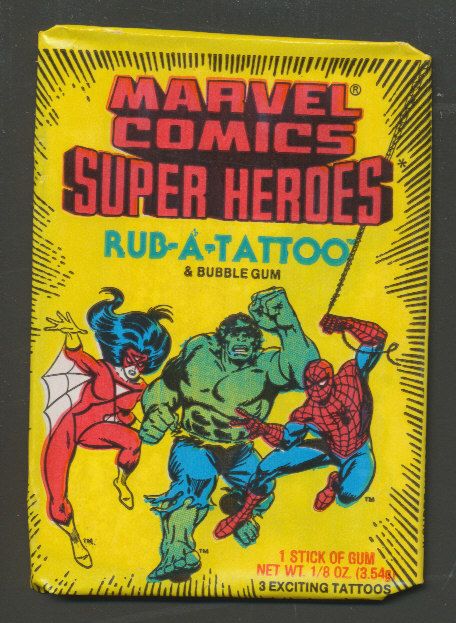 1980 Donruss Marvel Super Heroes Unopened Wax Pack