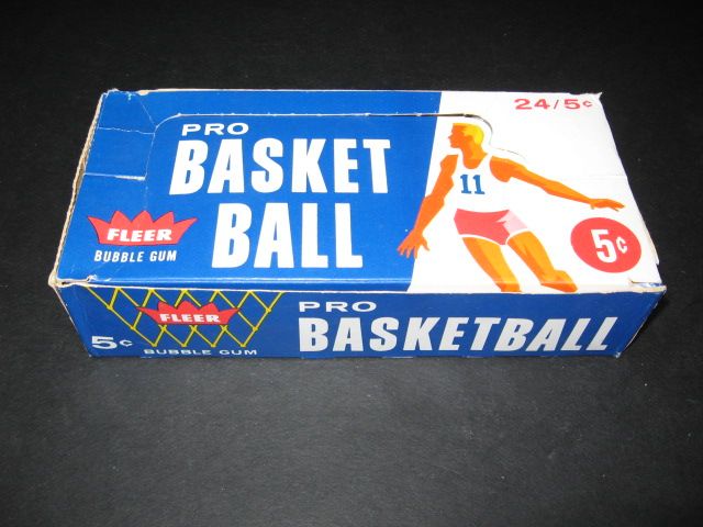 1961/62 Fleer Basketball 5 Cent Empty Display Box