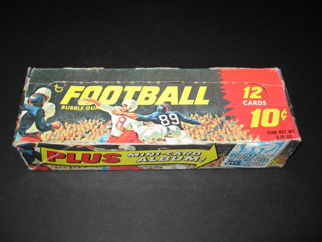 1969 Topps Football 10 Cent Empty Display Box