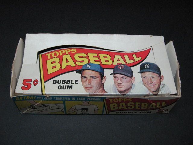 1965 Topps Baseball 5 Cent Empty Display Box