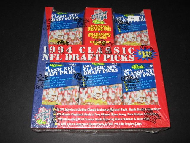 1994 Classic NFL Draft Picks Football Box (Magazine)