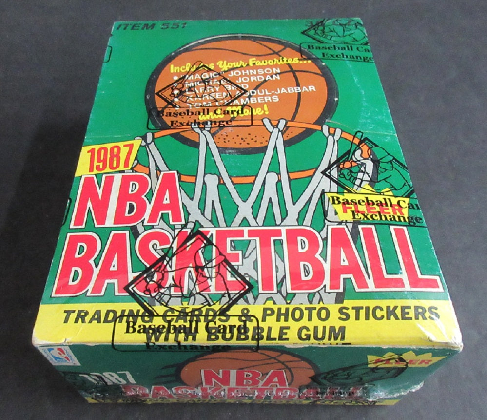1987/88 Fleer Basketball Unopened Wax Box (BBCE) (X1352)