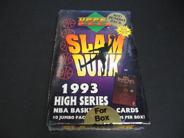 1992/93 Upper Deck Basketball High Series Box (Slam Dunk) (10/23)