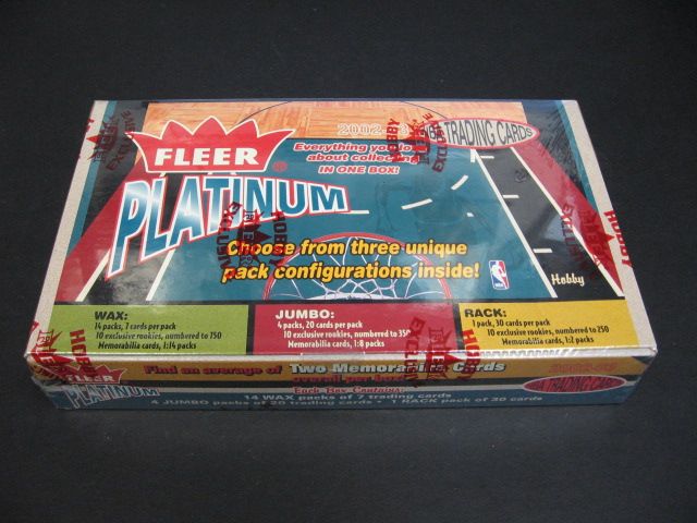 2002/03 Fleer Platinum Basketball Box (Hobby)