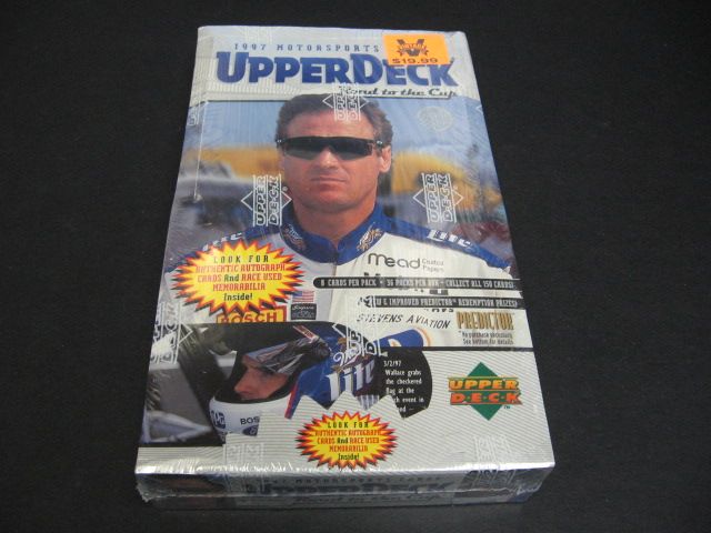 1997 Upper Deck Road to the Cup Racing Race Cards Box