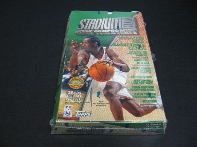 1999/00 Topps Stadium Club Basketball Jumbo Box (HTA)