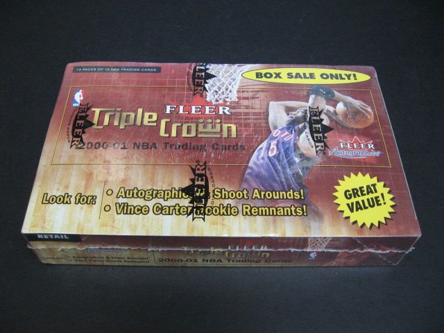 2000/01 Fleer Triple Crown Basketball Blaster Box (13/10)