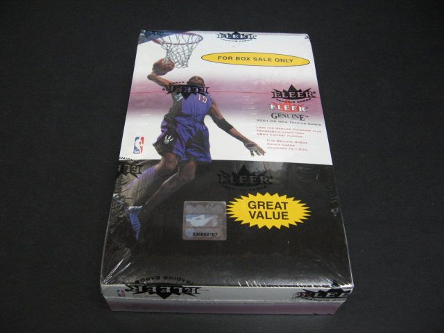 2001/02 Fleer Genuine Basketball Blaster Box (11/3)