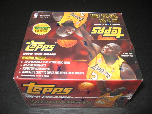 2002/03 Topps Basketball Box (Retail)