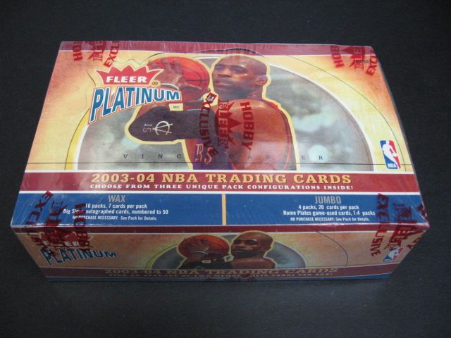 2003/04 Fleer Platinum Basketball Box (Hobby)