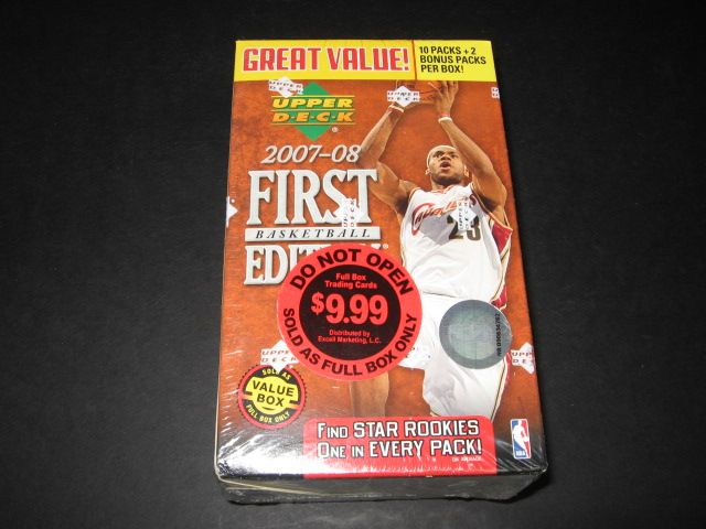 2007/08 Upper Deck First Edition Basketball Blaster Box (12/5)