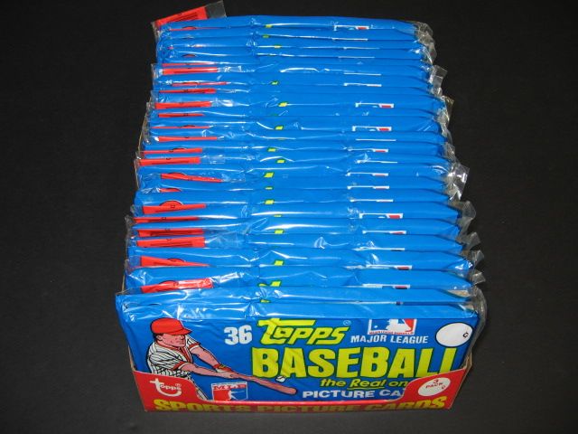 1981 Topps Baseball Unopened Grocery Rack Pack Box