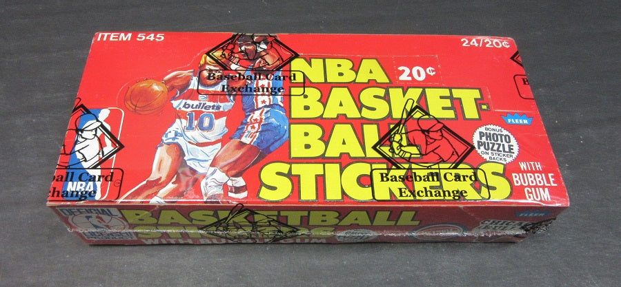 1979/80 Fleer Basketball Stickers Unopened Wax Box (BBCE)