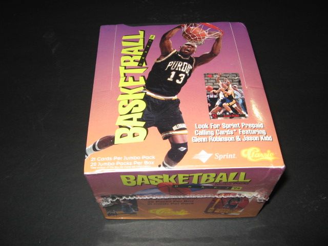 1994/95 Classic Draft Picks Basketball Jumbo Box