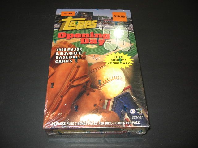 1998 Topps Opening Day Baseball Blaster Box (22/7)