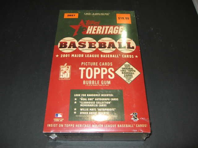 2001 Topps Heritage Baseball Blaster Box (7/8)