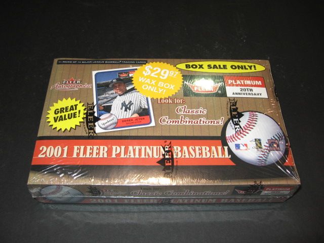 2001 Fleer Platinum Baseball Blaster Box (11/10)