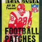 1972 Fleer Football Patches Unopened Wax Pack