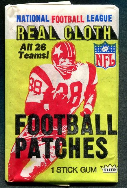 1972 Fleer Football Patches Unopened Wax Pack