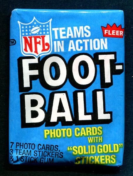 1982 Fleer Football Unopened Wax Pack