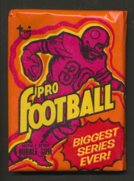 1973 Topps Football Unopened Wax Pack