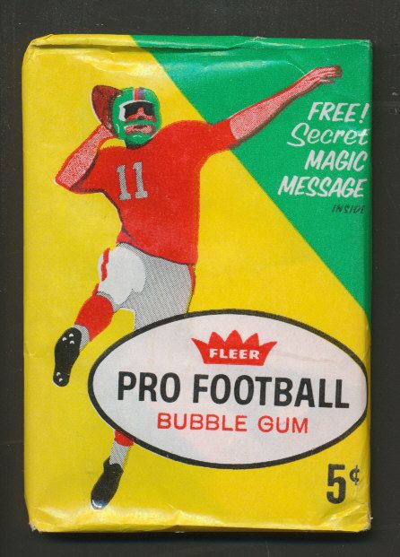 1961 Fleer Football Unopened Series 1 Wax Pack