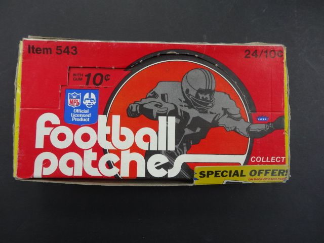 1974 Fleer Football Patches Unopened Wax Box
