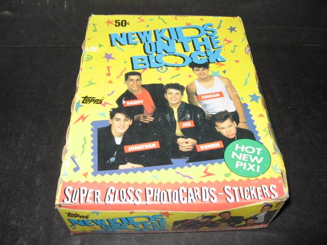 1989 Topps New Kids on the Block Unopened Wax Box